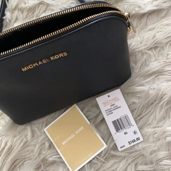 Michael Kors Black Cindy Crossbody Bag - Picture 5 of 11